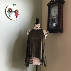 Women’s olive green tank